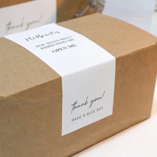 Personalized Package Label Thank You Decoration Stickers Seal Labels Small Business Commodity Packaging Sealing Stickers