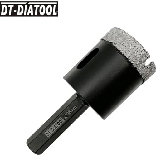 1piece Dia 35mm Diamond Drill Hole Saw Core Bits Ceramic Tile for Granite Marble Dry Hexagon shank Core Cutter
