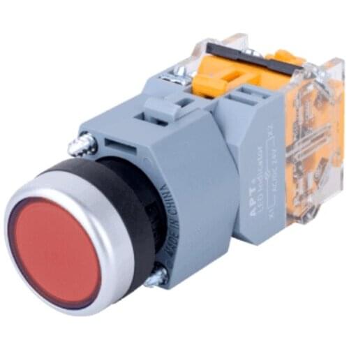 LA39-B2-01D/r31 100802554 LA39B with light combination button 22mm 1NC Plastic push switch button AC220V push buttons