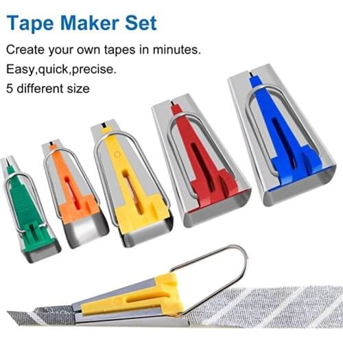 Belt maker DIY craft Decor Beader Hand Tools Package Edge Sewing Accessories Pull Cylinder Tape Trim Control Bias Tape maker