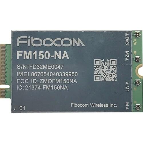 Fibocom FM150-NA M.2 5G module North America Qualcomm SDX55 chippest LTE B2 B4 B5 B7 B12 B13 B14 B17 B25 B26 B29 B30 B41 SA/NSA