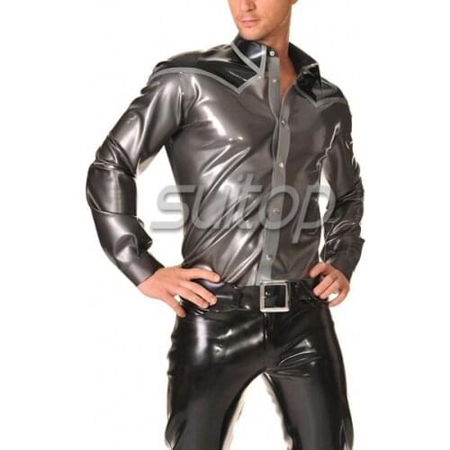Nature rubber latex Long Sleeve Cowboy Shirt