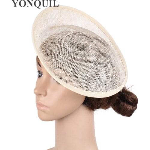 Natural 25CM Sinamay Fascinator Base for Making Derby Fascinators Kentucky Party Hats Millinery Material or 18 Colors for Select