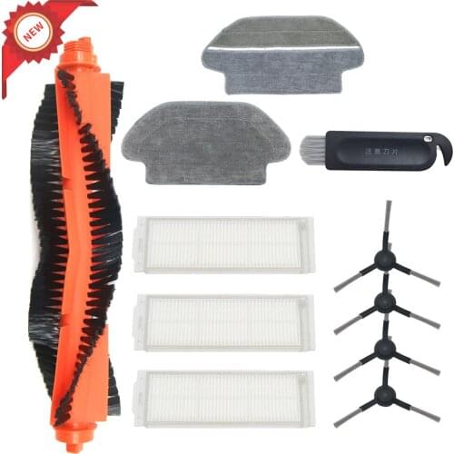 Main Brush Hepa Filter Side Brush Mop Cloth for xiaomi Robot Vacuum Cleaner STYJ02YM Conga 3490 Viomi V2 PRO filter V-RVCLM21B