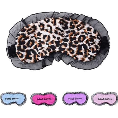 Kawaii Sweet Dream Silk Sleep Eye Mask Embroidery Eyeshade Large Blindfold Night Blinder for Men Women and Kids
