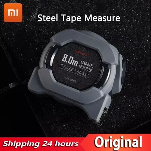 XIAOMI DUKA Steel Tape 8m Portable Measure Self-locking Tape Accurate Measurement Anti-fall Durable for Decoration Work