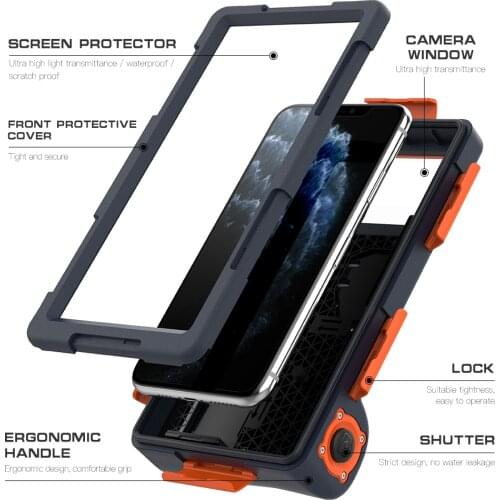Phone Waterproof Case Professional Diving Phone cover For iPhone 11 Pro Max X XR XS 6 6S 7 8 Plus Coque 15M Depth
