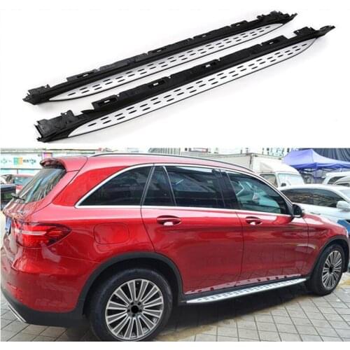High Quality Pedal Running Board Side Step Bar Door Fixed Nerf For Mercedes Benz GLC X253 200 220 250 260 300 2016 2017 2018