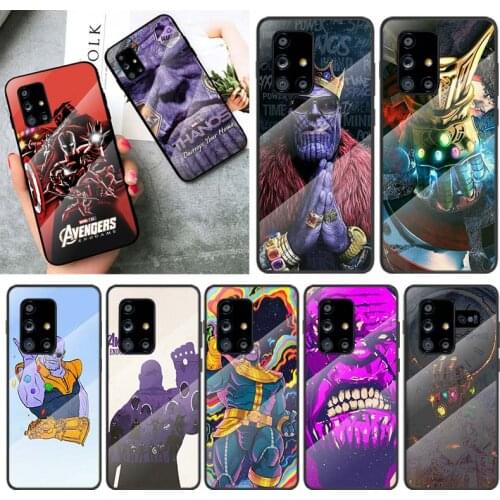 Marvel Thanos Infinity Gauntlet For Samsung Galaxy A91 A81 A72 A71 A52 A51 A41 A31 A21S A11 A01 Tempered Glass Cover