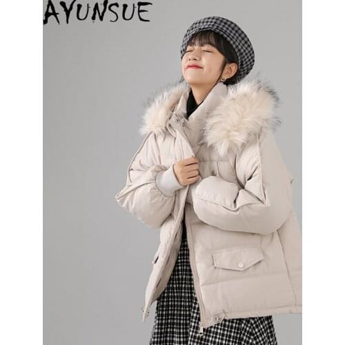 AYUNSUE Winter Clothes Women Thicken Hooded Jackets Famale Warm Short Korean Style Coats Ladies Casaco Feminino Inverno SQQ110