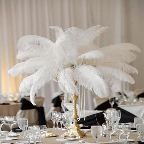 50pcs Wholesale high-quality natural ostrich feathers Feather Ostrich Hair 15-20CM Home Wedding Decoration
