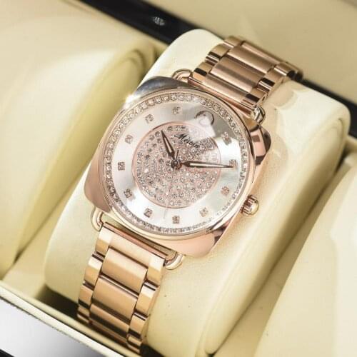 Simple Stainless Steel Strap Women Watches Waterproof Watch Diamond Quartz Wrist Watch for Women Reloj Mujer Ladies Clock