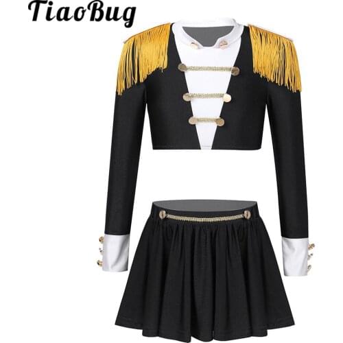 Children Dance Costume Long Sleeve Jazz Dance Modern Dance Stage Performance Costumes Set Girls Hip Hop Street Dance Clothing