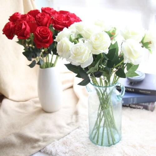 Background Deocrative Rose Simulated Flower Wedding Decoration Silk Artificial Peony Bouquet