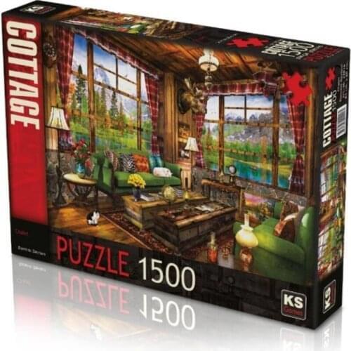 KS Games Jigsaw Puzzles 1500 Pieces Puzzle Kids Adults Family Party Fun Educational Hobby Montessori Landscape Art Toys Animals