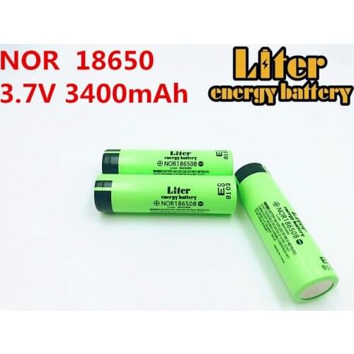 Liter energy battery 5PCS 100% original 18650 3.7V 3400MAH battery NOR18650B lithium-ion Rechargebale battery for tablet pc