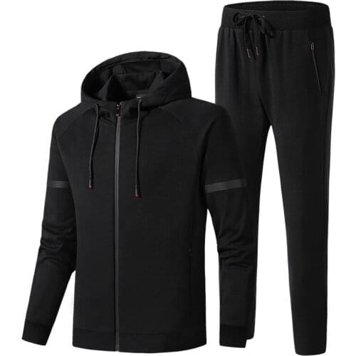 Mens Tracksuit Male Fashion Sportswear Set New Spring Autumn Clothing Suits Sweatshirts+Pants High Quality Plus Size L-8XL