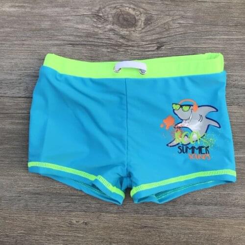 New Child 2020 Summer Swim Trunks Boys Swimwear Kids Print Shark Bathing Suits Children Swimming Shorts Boys Beach Swimwears Boy