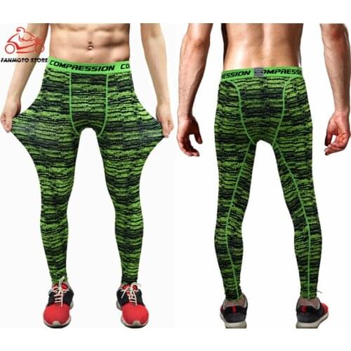New Compression motorcycle Leggings Man Runnings Pants Workout Tights Men Base Layer trousers Mens Sports cycling Pants Leggings