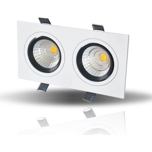 Wholesale price 20W Double Faces Led COB Down Lights Lamp 120 Beam Angle Nature/Warm/Cool White Support Dimmable 90-240V CE&ROHS