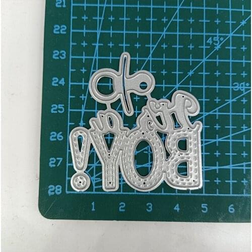 Baby Boy Frame Metal Cutting Dies Stencils For DIY Scrapbooking Decor Embossing Handcraft Card Making Punch Template