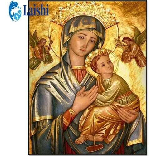 Religion, Virgin and Child Full Square/Round Diamond Painting 5D Diamond Embroidery landscape Mosaic Cross Stitch Home Decor