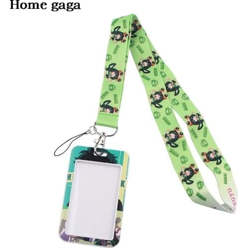 DB384 Homegaga Anime Girl Neck Strap Lanyard for Key USB ID Card Badge Holder Cell Phone Straps Webbing Necklace Lanyards