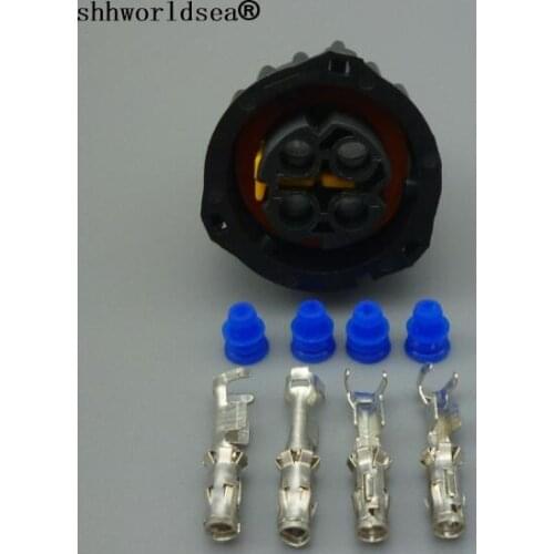 Shhworldsea Car Oxygen Sensor Plug 4 Pin auto Female Waterproof Auto Wiring Car Connector 1-1813099-1 967325-1 1-1813099-2