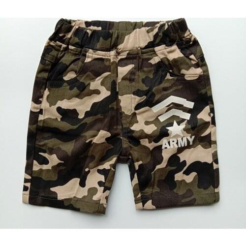 2019 Kids Shorts Summer Camouflage Print Short Pants Childrens Cotton Casual Pants for Baby Boys Loose Shorts 2 To 8 Years Old