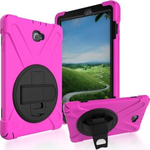 Heavy Duty Silicone Cover Case For Samsung GALAXY Tab A 10.1'' P580 P585 SM-P580 Tablet Cases Back Cover Funda Stand Shell