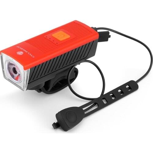 Bike Light With Loud Bike Horn Waterproof USB Rechargeable MTB Bicycle Lamp Power Bank Flashlight Bicycle Accessories