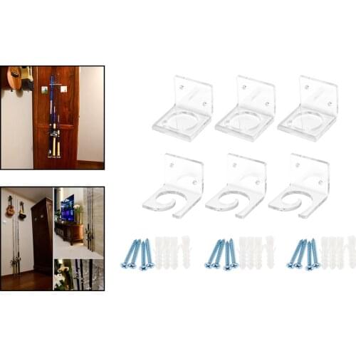 Vertical 3-Rod Rack Fishing Pole Holder Rod Holders Wall Mount Racks for Garage