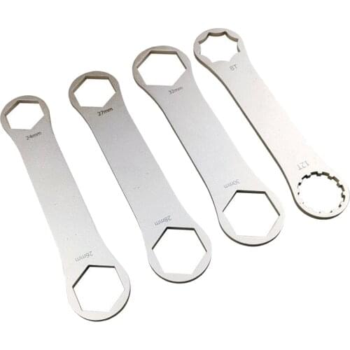 Stainless Steel Bike Forks Top Cap Wrench Spanner Remover Hand Tool Multi-size Household Tool