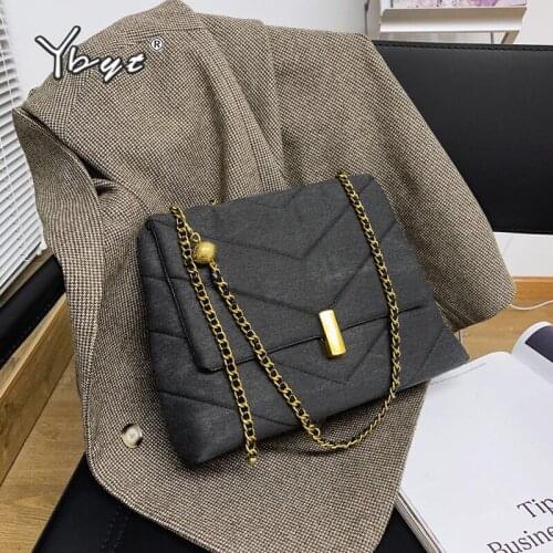 Large Capacity Denim Women Designer Handbags Vintage Casual Chains Female Shoulder Crossbody Bag High Quality Party Tote Bag