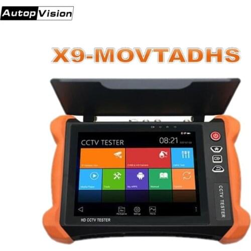 X9 8MP TVI CVI AHD SDI CVBS IP Analog Camera Tester Monitor 4K 8inch display H.265CCTV Tester Tools HDMI, RJ45 TDR, Cable tracer