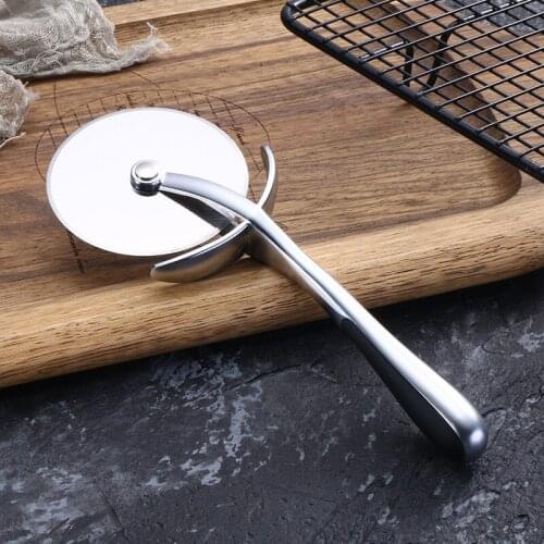 1pc Round Pizza Cutter Stainless Steel With Plastic Handle Pizza Knife Cutter Bread Pastry Pasta Dough kitchen Baking Tools