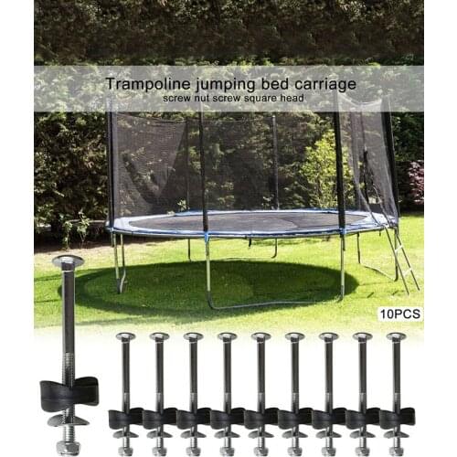 10PCS Trampoline Screws Galvanized Steel Jump Stability Tool Nut Inner Hexagon Spanner