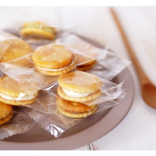 100pcs 4.5X7.5 Small Plastic Bags Machine Sealed Bag Biscuit Bag Candy DIY Gift Packing Decoration Supply