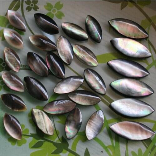 200pcs/lot 5x10MM & 8x16mm & 9x18mm & 10x25mm Marquise Cabochon Mother Pearl Shell Natural Marquise Mother of Pearl Shell