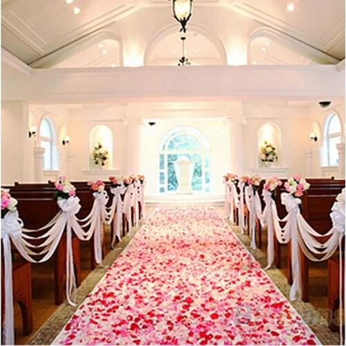 200Pcs/bag Silk Rose Flower Petals Leaves Wedding Decorations Party Festival Table Confetti Decor