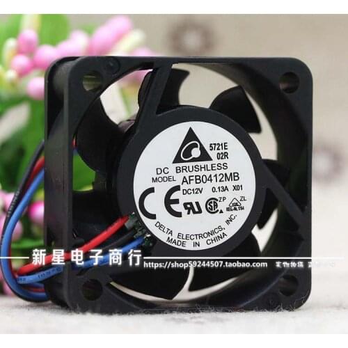 Delta Electronics AFB0412MB DC 12V 0.13A 40x40x15mm 3-wire Server Cooling Fan
