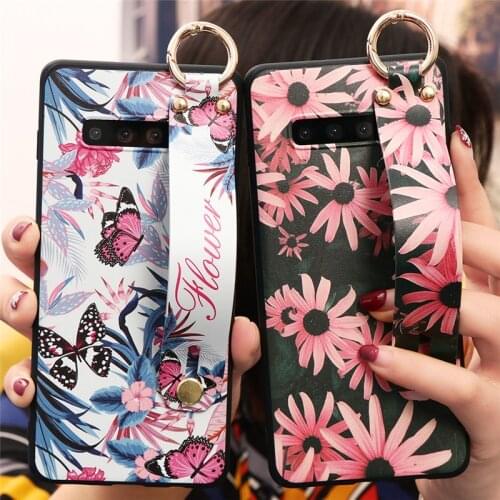 Wrist Strap Cover For Samsung Galaxy A71 A51 A21 A10 A30 A40 A50 A60 A70 A81 A9 A7 A8 A6 Plus 2018 Note 10 9 8 Phone Holder Case