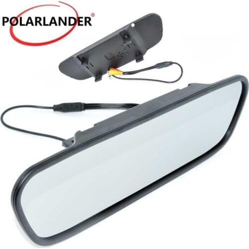 Car Rearview Mirror Monitor High Resolution 5.0 Inch Car Monitor For DVD Camera VCR 800x480 TFT LCD Screen