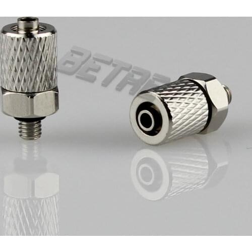 Free shipping 30 Pieces M3 - 4mm Straight Pneumatic Pipe Air Hose Quick Fitting Mini Connector