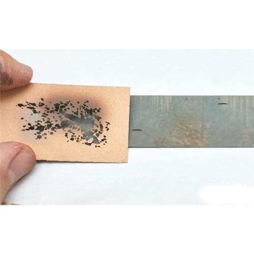 Splashing Mud Streaking & Rain Stains Airbrush Stencils Leak Spray Paper for 1/35 1/48 1/72 Scale Model Kits