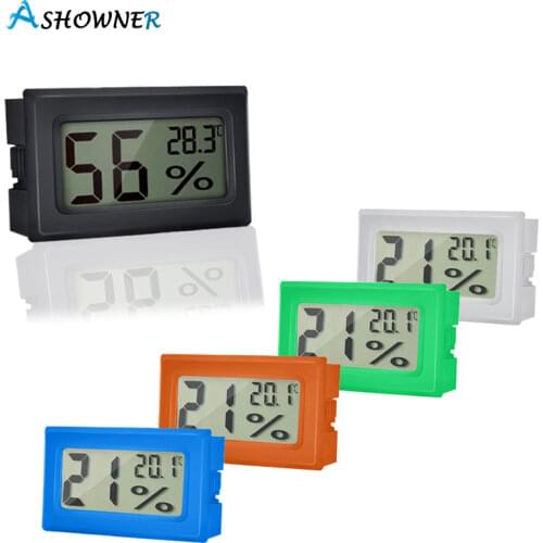 Digital Thermometer Hygrometer Mini LCD Humidity Meter Freezer Fridge Thermometer for -50~70 Coolers Aquarium Chillers