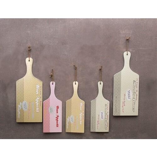1PC 44x15.8CM Wooden Pizza Board Baking Tray Pizza Stone Cutting Board Platter Cake Bakeware Tools Hanging Decoration ME 020
