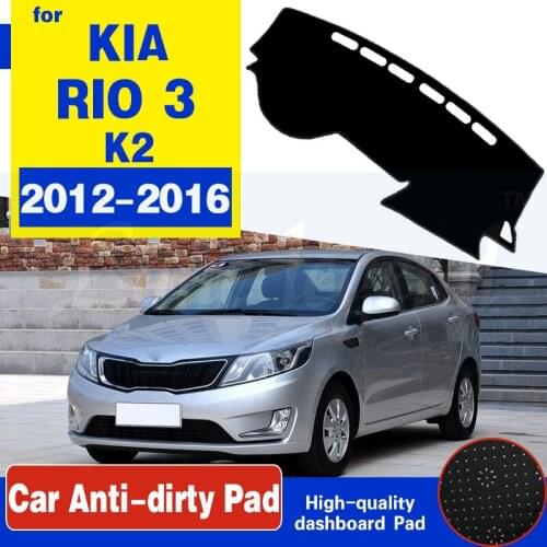For KIA RIO 3 K2 2012 2013 2014 2015 2016 Russian Versions Anti-Slip Mat Dashboard Cover Pad Sunshade Dashmat Carpet Accessories