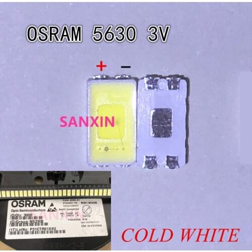 FOR 5630 TV backlight LED 5730 0.5w 3v led Cool white TV LCD 6000PCS