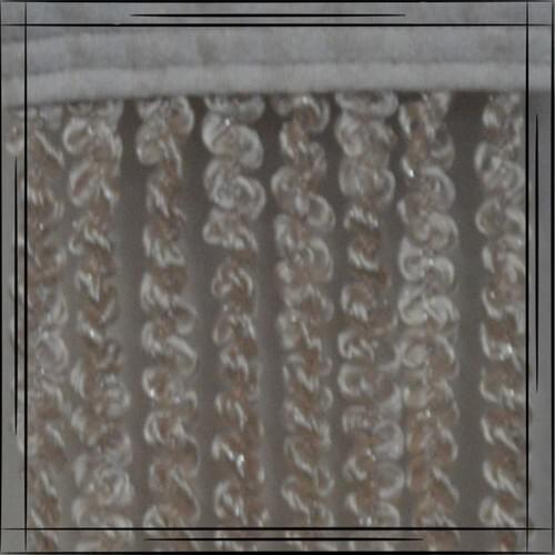 Gülpınar Curtain Powder Silver Lurex Double Curling Rope Curtain